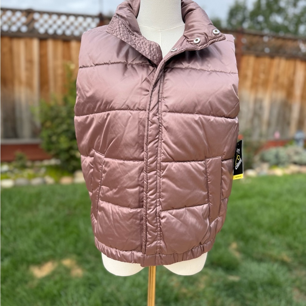 Art Class Girls Puffer Vest in Mauve NWT